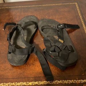 Mens black Teva sandals
